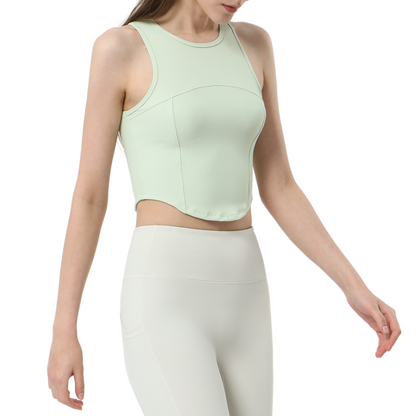 Charme Vest Top - Lemongrass Green