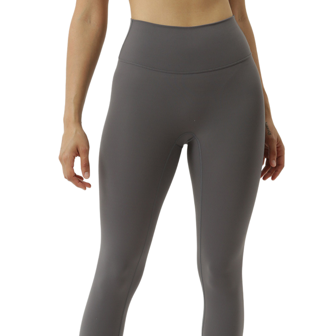 Essentiel High-Waist Leggings - Light Lotus Gray