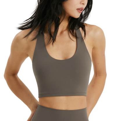 Sylvie Halter Top - Grey